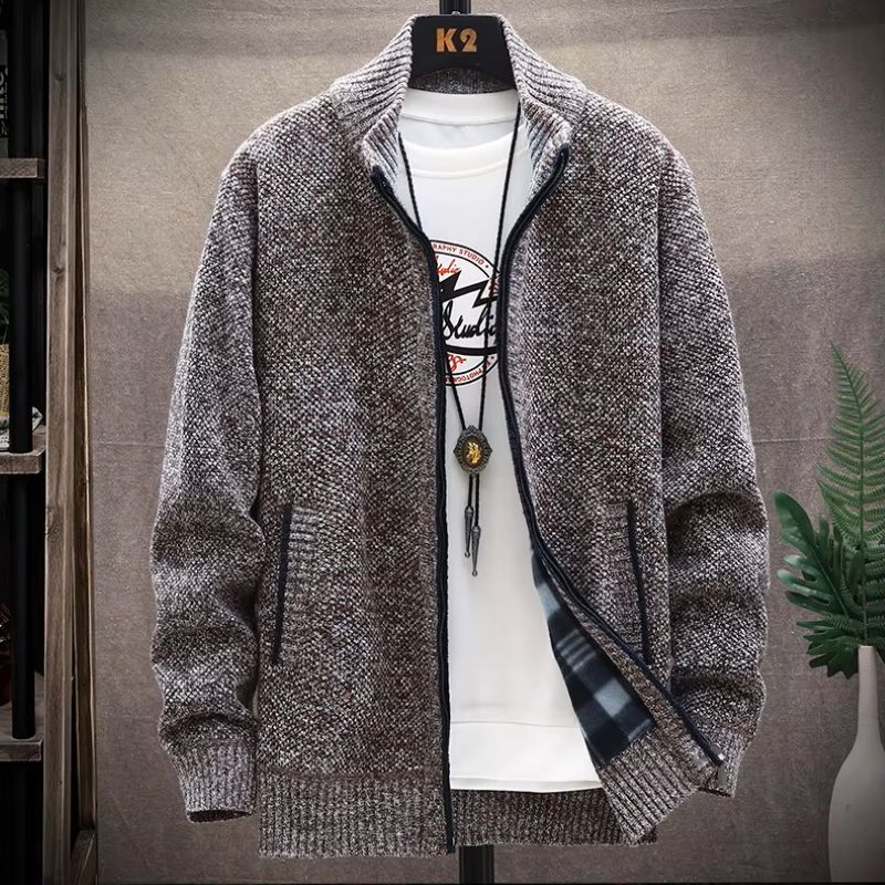 WarmZip Solid Cardigan