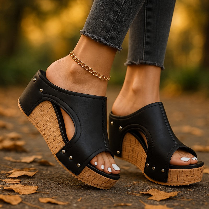 Soft Step Wedge Sandals
