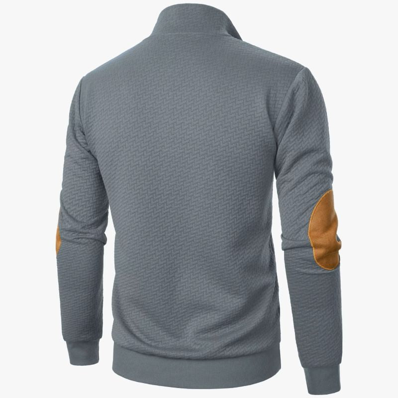 JacquardJoint Sweater Coat