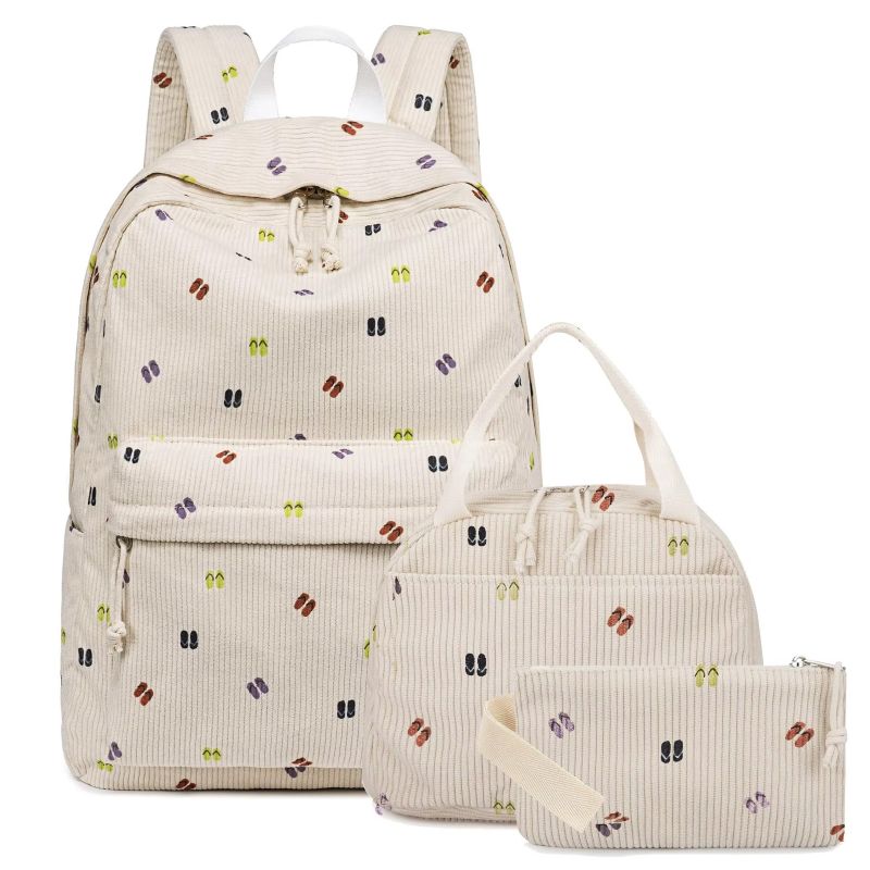 Packory Corduroy Backpack Trio