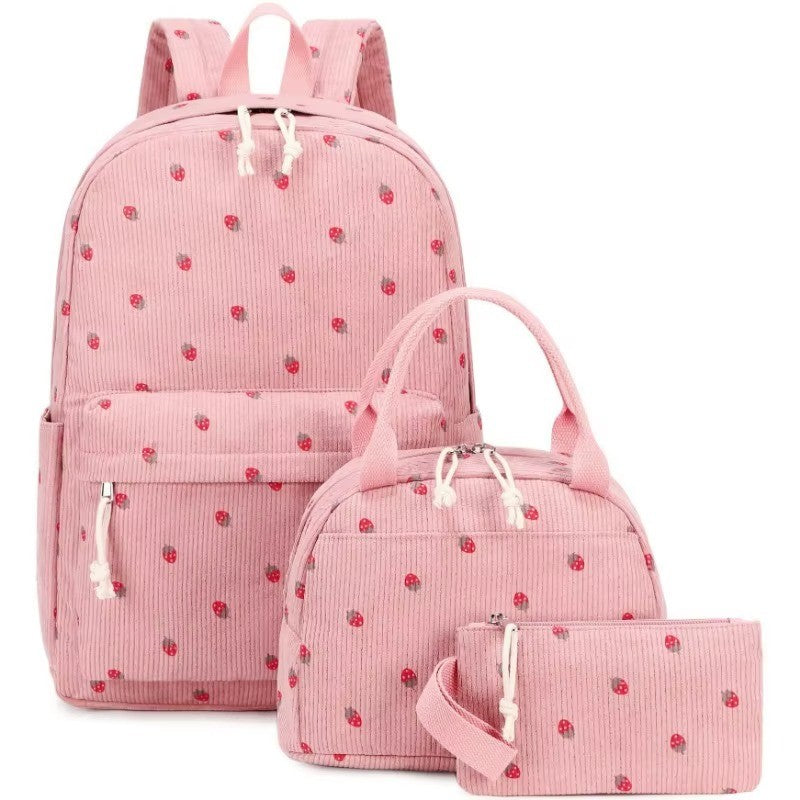 Packory Corduroy Backpack Trio