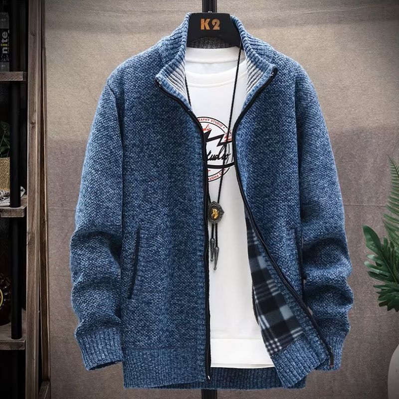 WarmZip Solid Cardigan