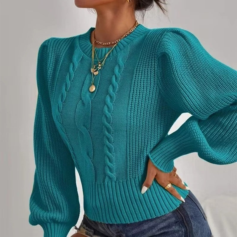 Chic Lantern Sleeve Sweater