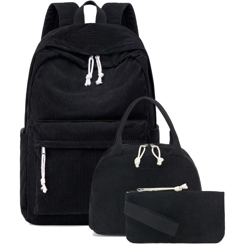 Packory Corduroy Backpack Trio