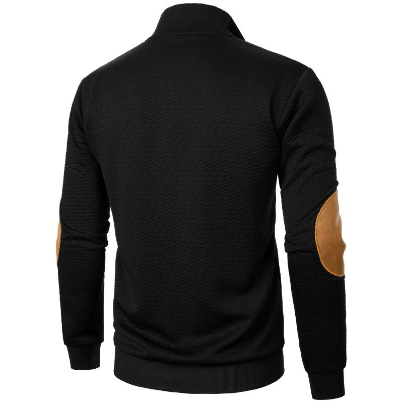 JacquardJoint Sweater Coat