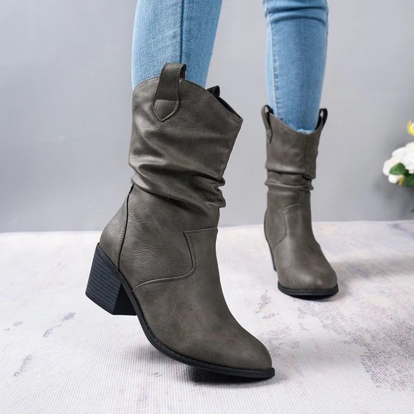 Freya Western Leather Boots
