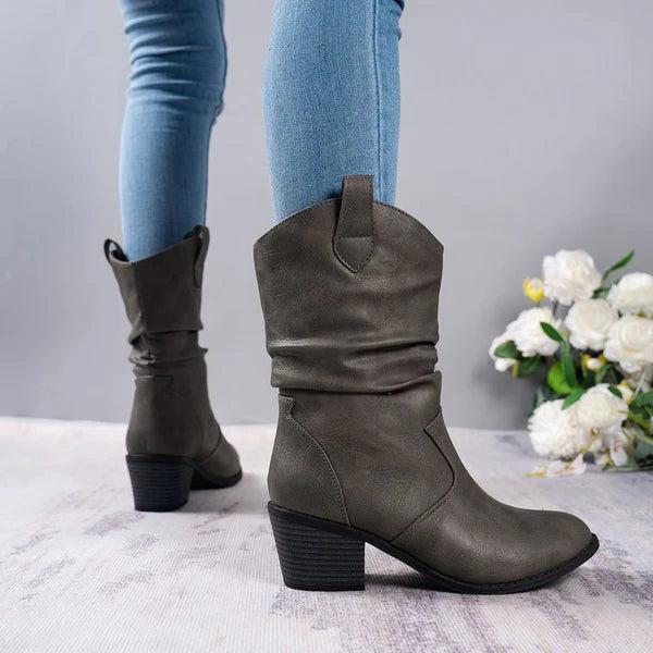 Freya Western Leather Boots