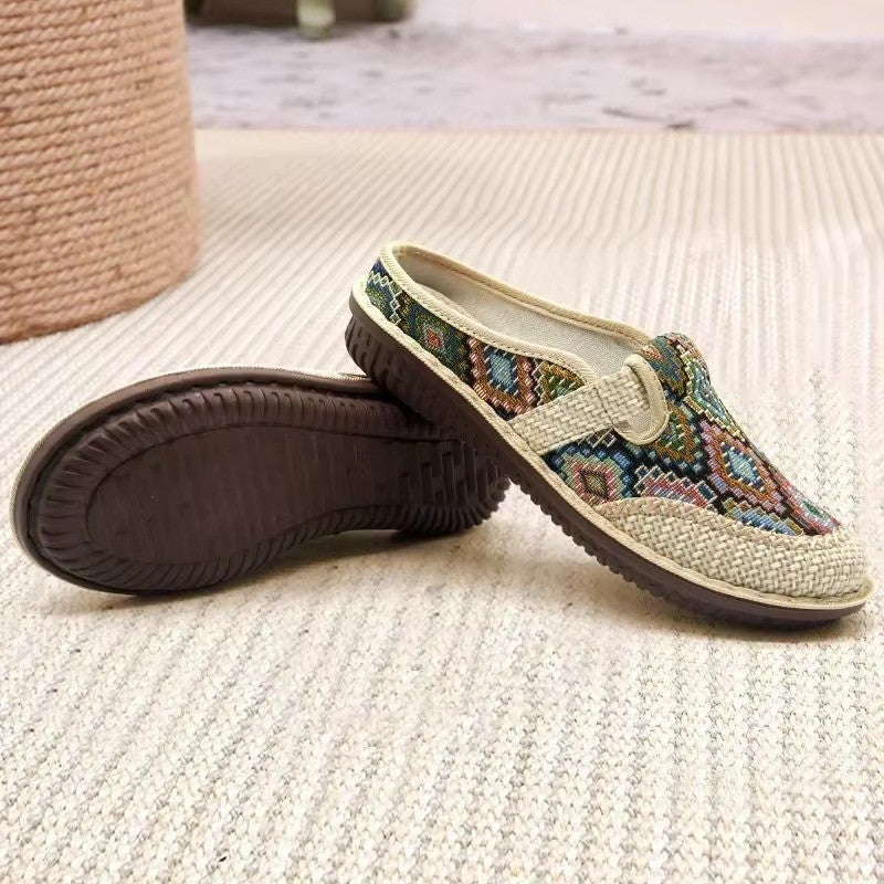 Soft Sole Embroidered Summer Slip