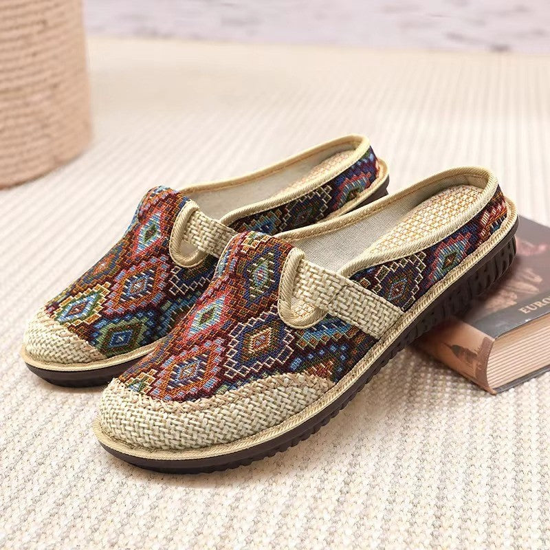 Soft Sole Embroidered Summer Slip