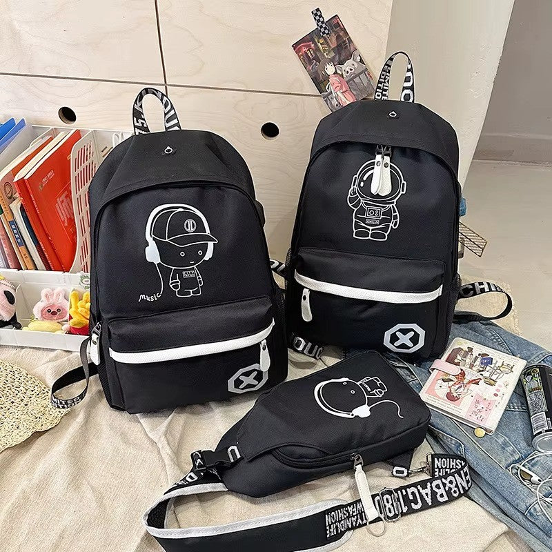 LumiTech Backpack & Chest Bag, USB-Ready