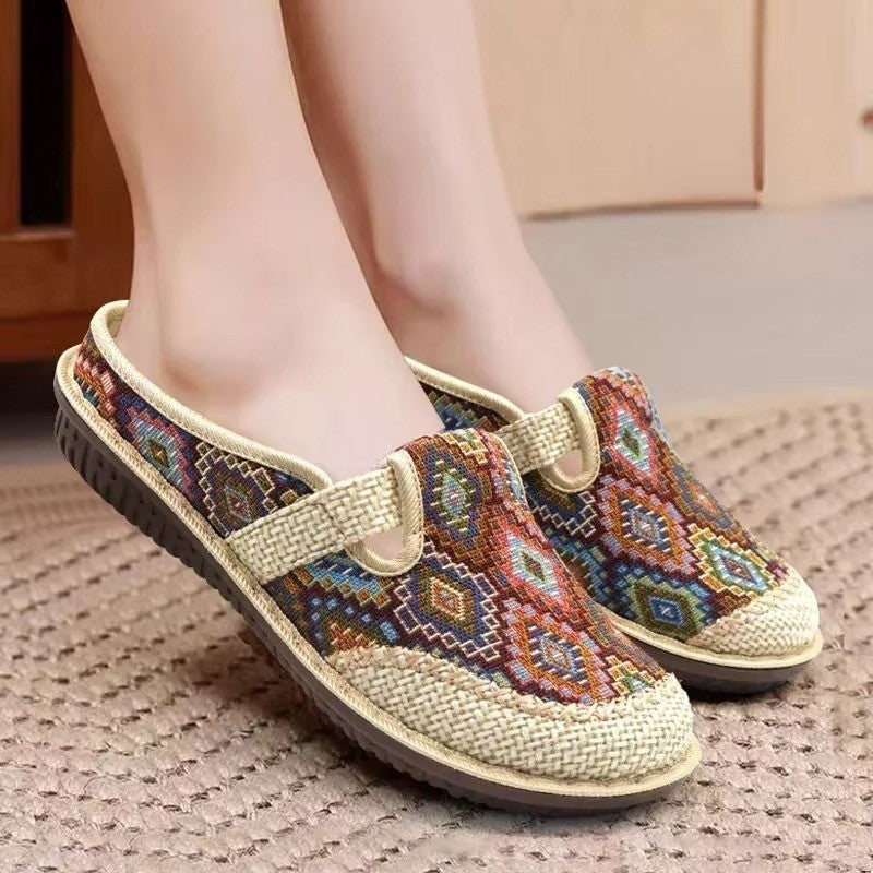 Soft Sole Embroidered Summer Slip
