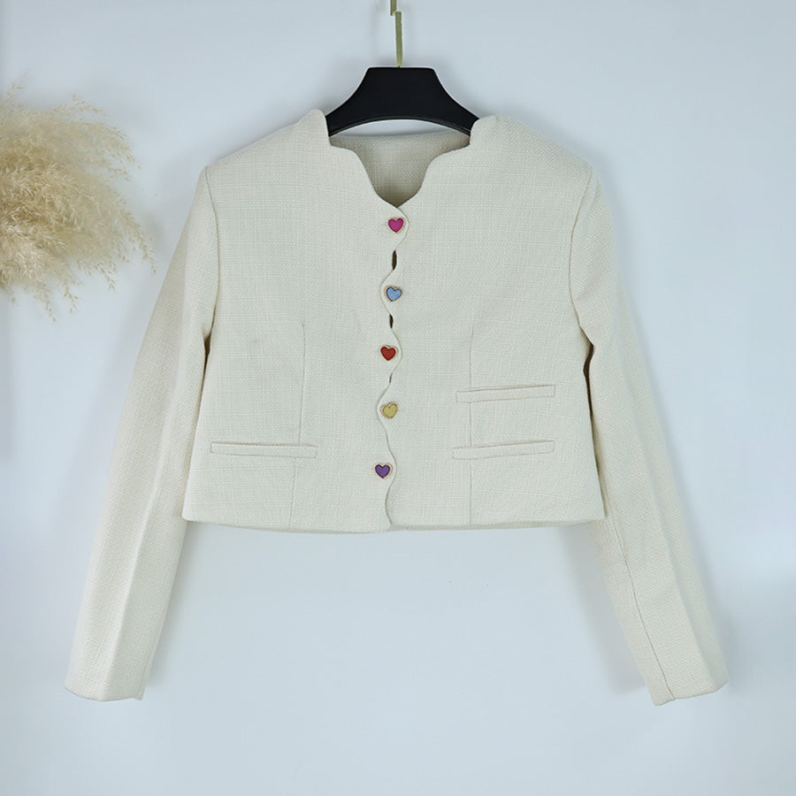 Evon Elegant Buttoned Jacket