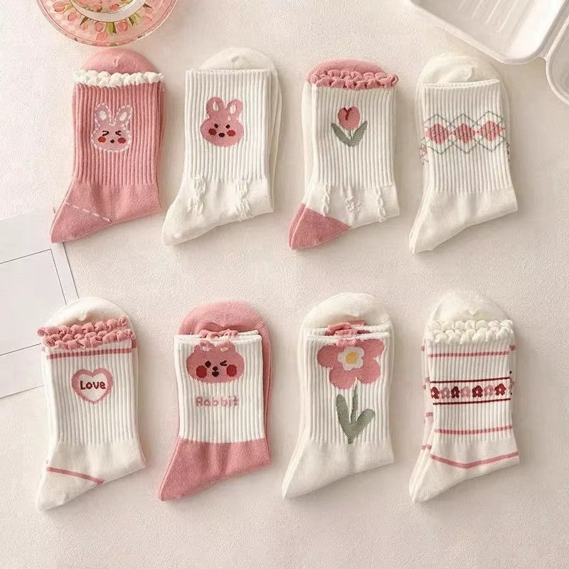 5-Pair Soft Cute Socks