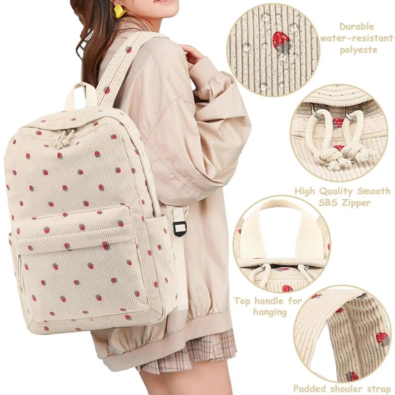 Packory Corduroy Backpack Trio