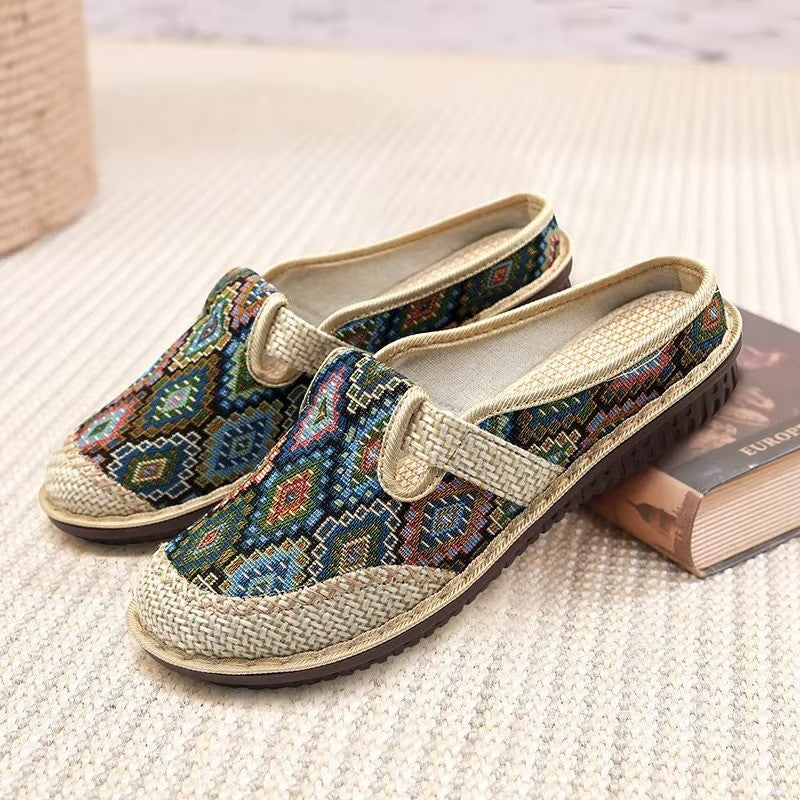 Soft Sole Embroidered Summer Slip