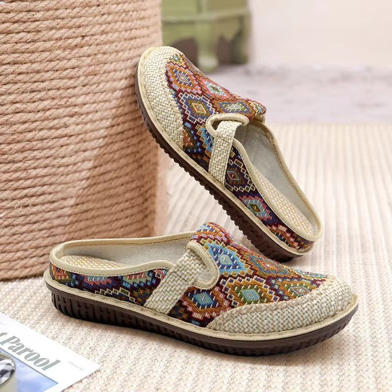Soft Sole Embroidered Summer Slip