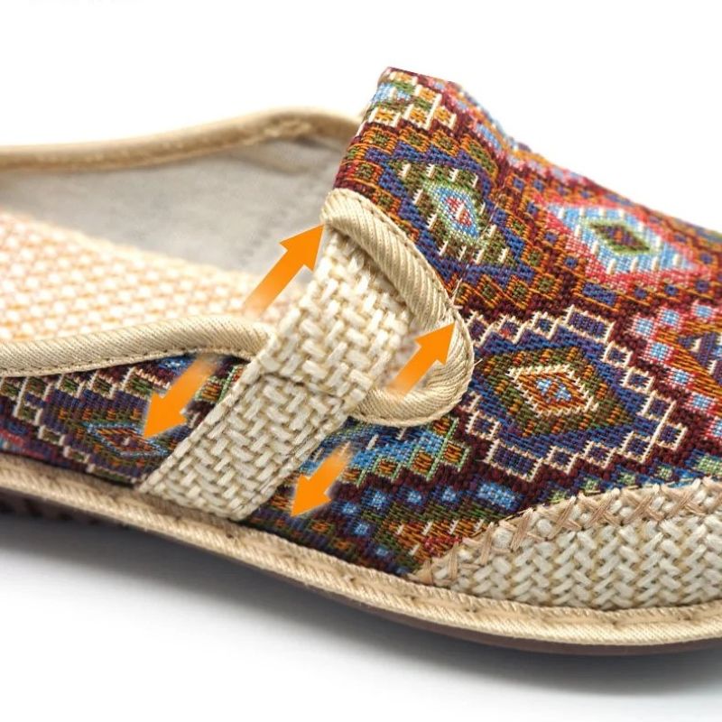 Soft Sole Embroidered Summer Slip