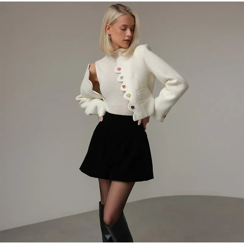 Evon Elegant Buttoned Jacket