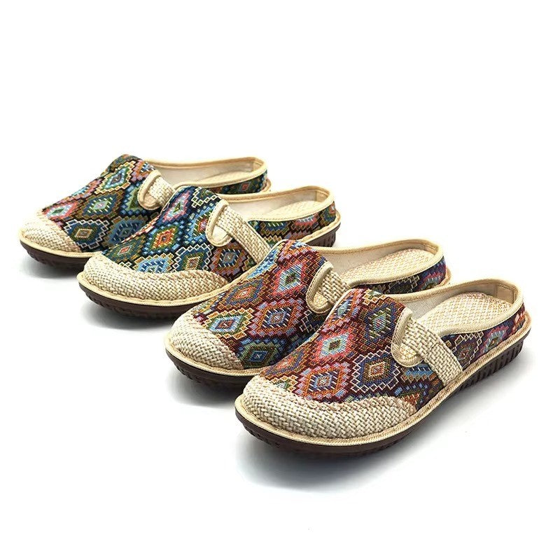 Soft Sole Embroidered Summer Slip