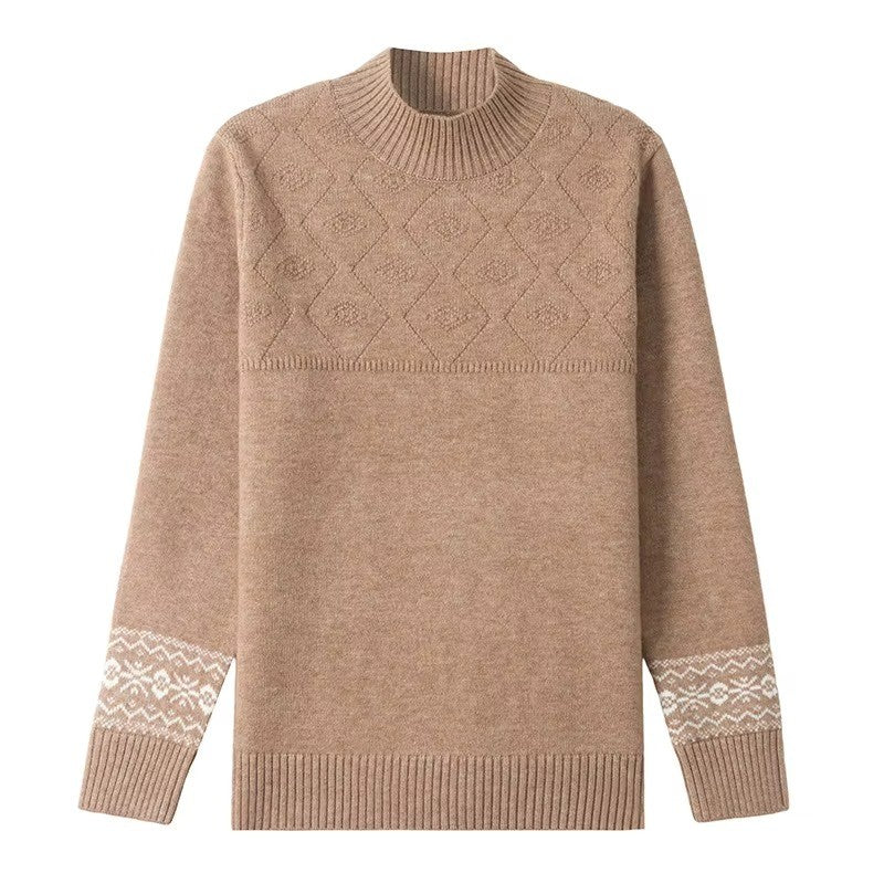 CozyPattern Knit Sweater