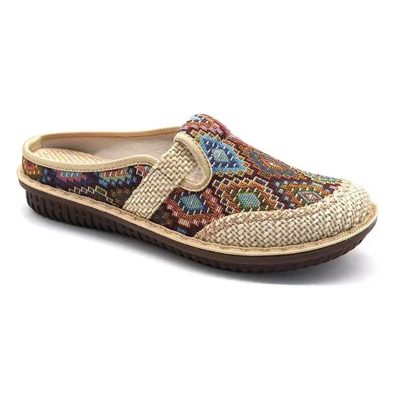 Soft Sole Embroidered Summer Slip
