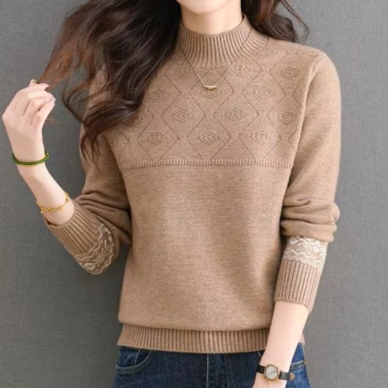 CozyPattern Knit Sweater