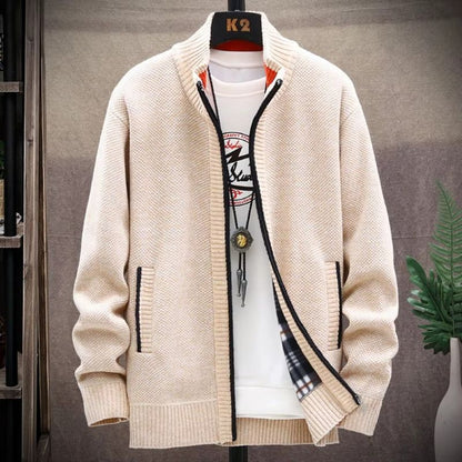 WarmZip Solid Cardigan