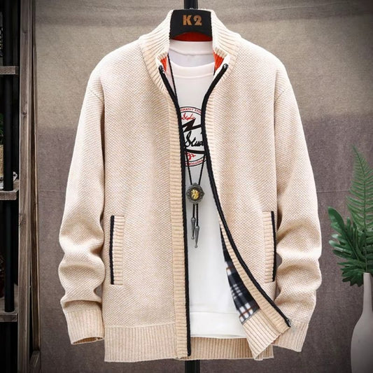 WarmZip Solid Cardigan