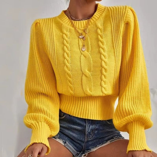Chic Lantern Sleeve Sweater