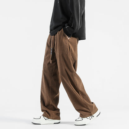 Veltrix Corduroy Wide-Leg Pants