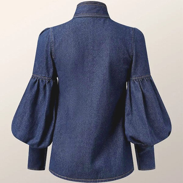 Denivy Bow Blouse