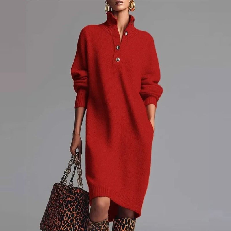 KnitFlow Midi Sweater Dress
