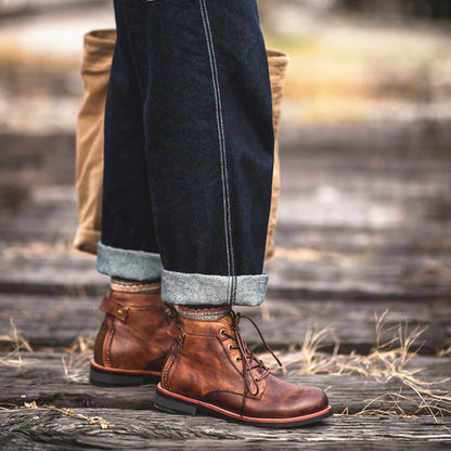 Freyland Handcrafted Retro Leather Boots