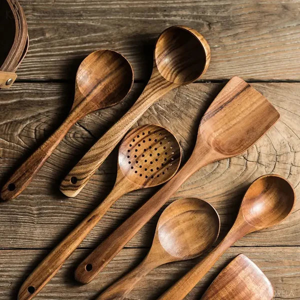 Nordwood 7-Piece Teak Utensils Kit