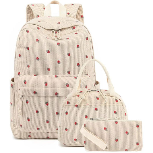 Packory Corduroy Backpack Trio