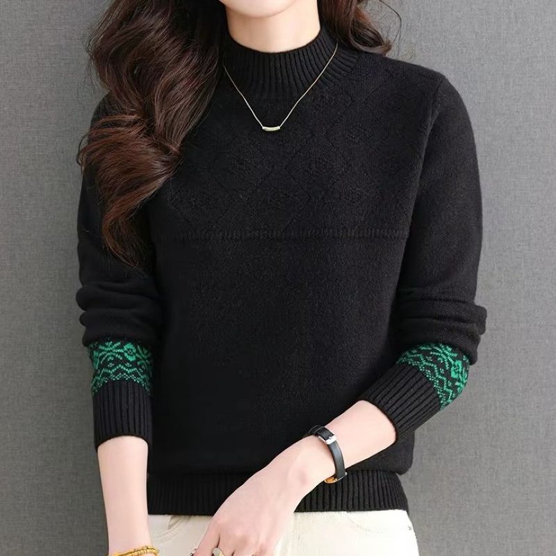 CozyPattern Knit Sweater