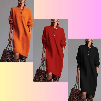 KnitFlow Midi Sweater Dress