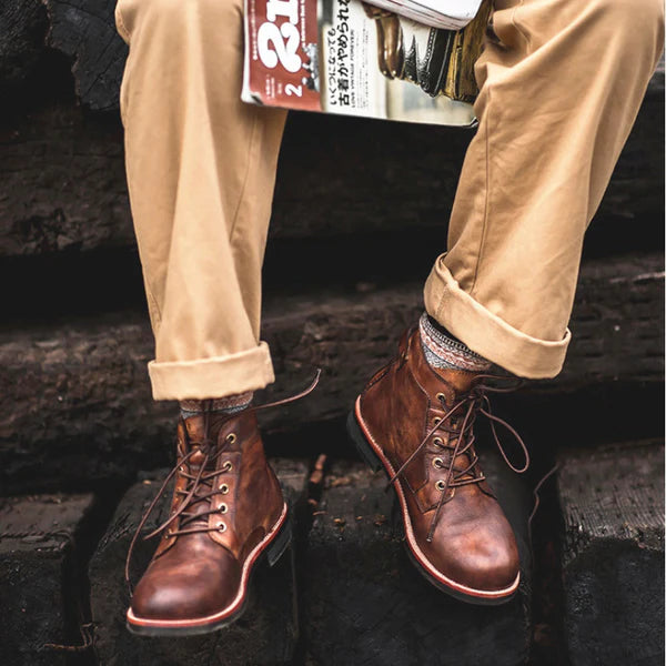 Freyland Handcrafted Retro Leather Boots