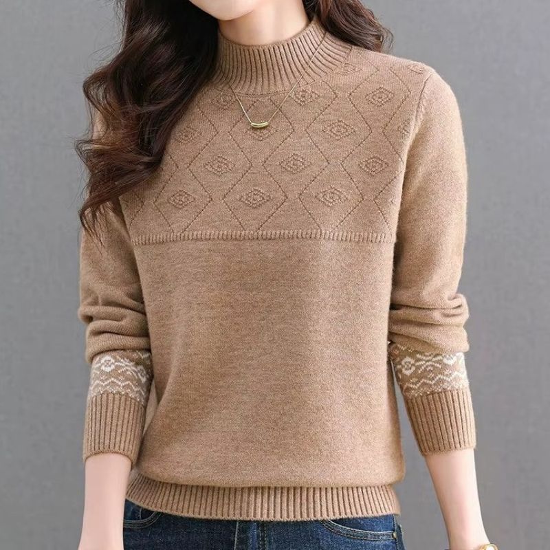 CozyPattern Knit Sweater