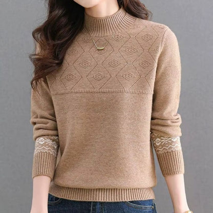 CozyPattern Knit Sweater