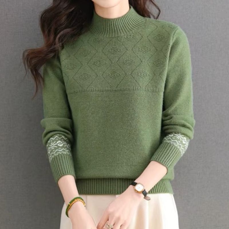 CozyPattern Knit Sweater