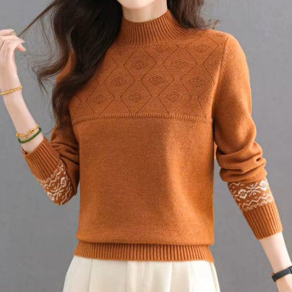 CozyPattern Knit Sweater