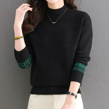 CozyPattern Knit Sweater