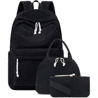 Packory Corduroy Backpack Trio