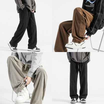 Veltrix Corduroy Wide-Leg Pants