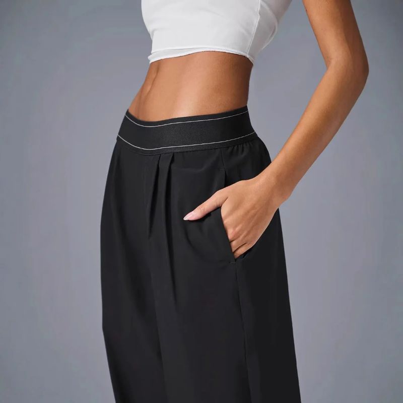 FlowEase High-Waist Wide Pants