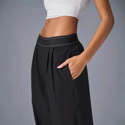 FlowEase High-Waist Wide Pants