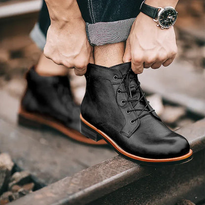 Freyland Handcrafted Retro Leather Boots