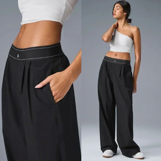 FlowEase High-Waist Wide Pants