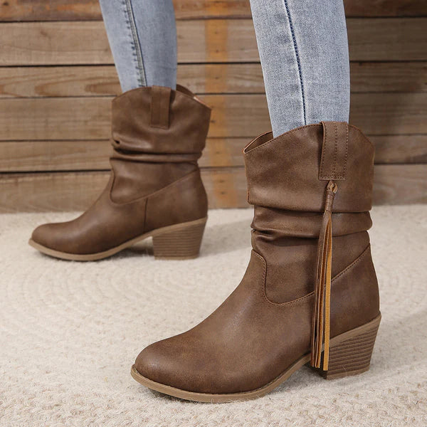 Freya Western Leather Boots